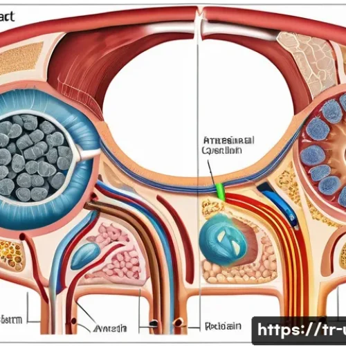 Home 28 여성 요로감염 원인과 치료법 - A detailed medical illustration showing the female urinary tract anatomy with emphasis on the short ...